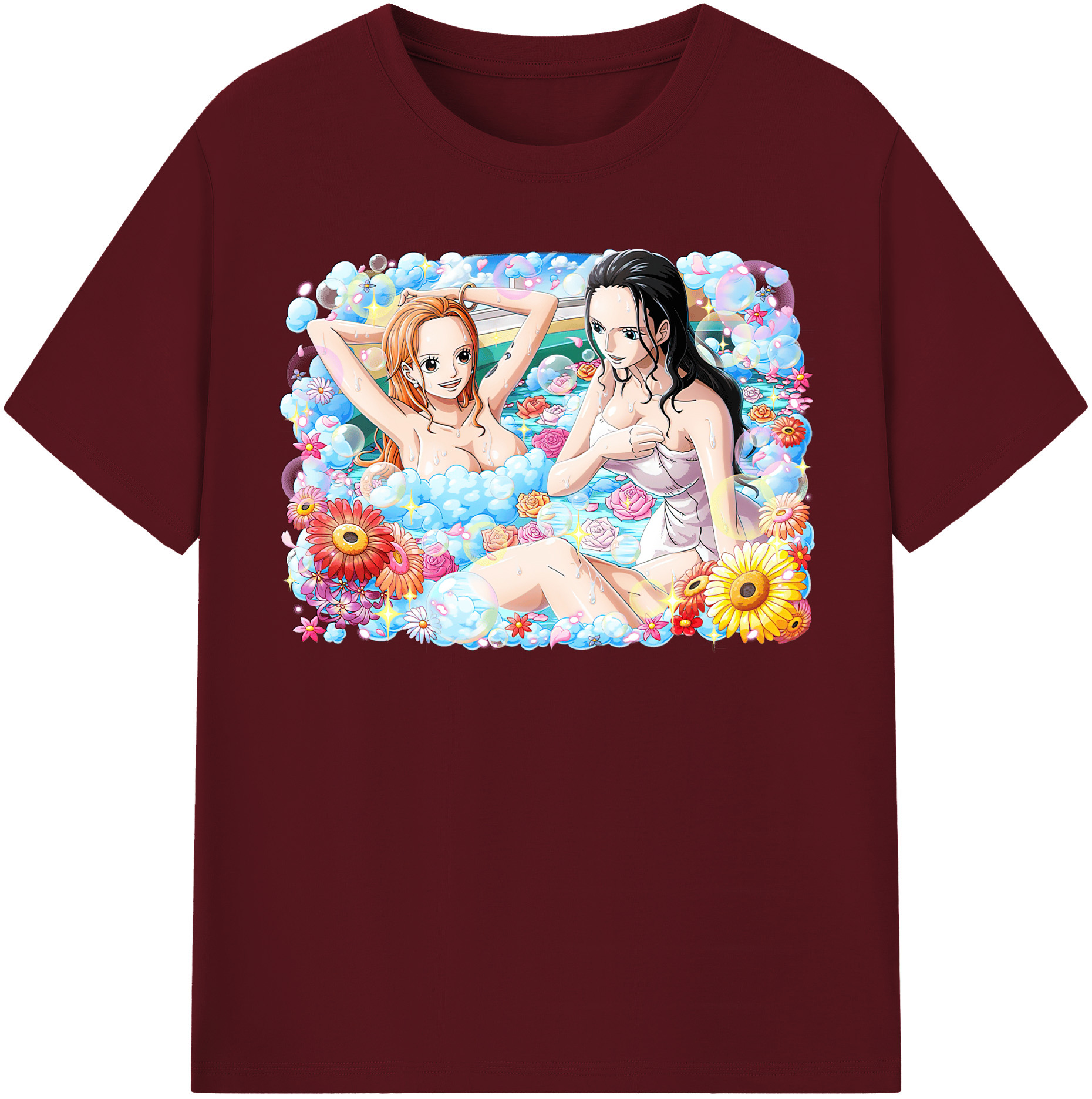 ワンピース ニコ・ロビン ONE PIECE Nico Robin 綿100％半袖Tシャツ（フロントプリント）